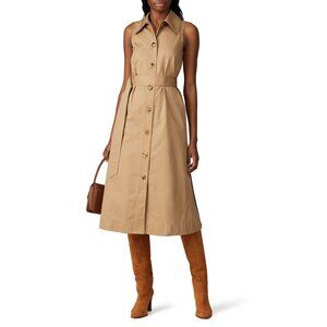 Kate Spade New York Khaki Tan Sleeveless Shirtdress Women's Size X-Small XS